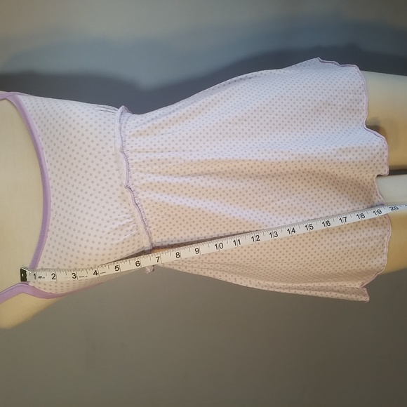 VICTORIA'S SECRET ANGEL SLEEP TOP S PURPLE POLKA DOT - Picture 2 of 5
